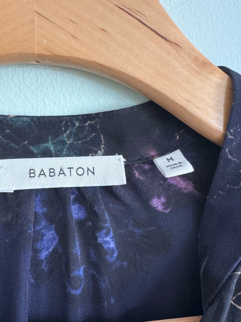Babaton Navy Floral Long-Sleeve Drawstring Waist Dress - Picture 5 of 9